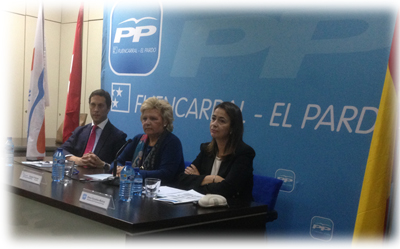 Aángeles Pedraza, Presidenta de la AVT, con el Partido Popular de Fuencarral - El Pardo..